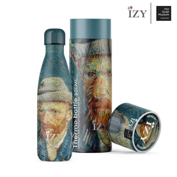 Drinkfles geïsoleerd Zelfportret Van Gogh IZY Bottles