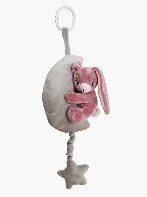 Newborn Bunny muziekmobiel roze