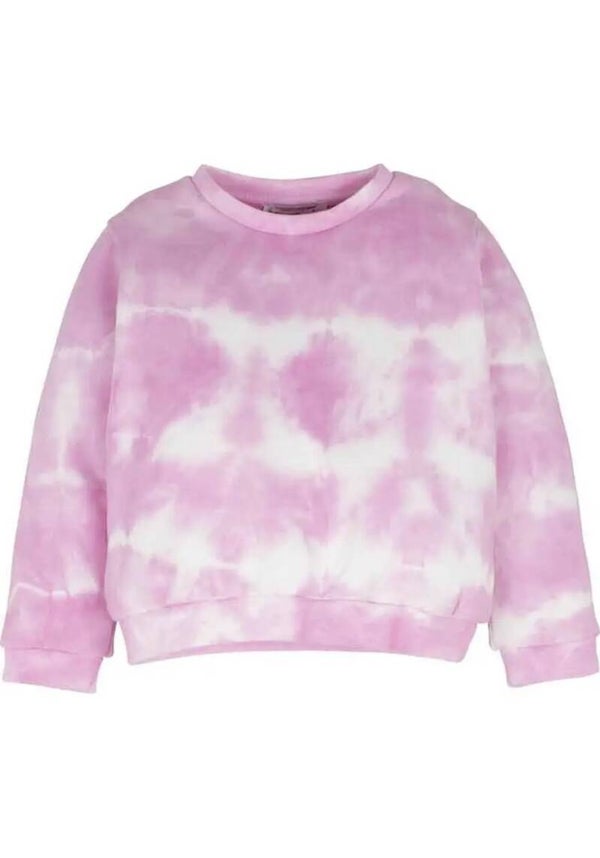 Sweatshirt roze/wit