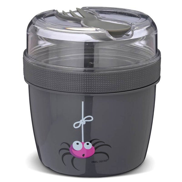 Lunchbox met koelschijf grijs