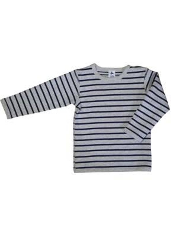 Shirt marineblauw gestreept