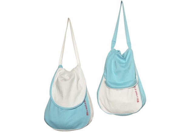 Pyjamazak turquoise/wit