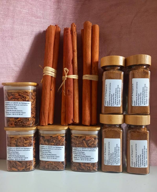 ▪︎ CANNELLE DE Madagascar : en Baton/ en Poudre/Gratée