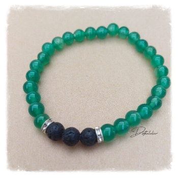 AROMA - ARMBAND *grüner Jade*