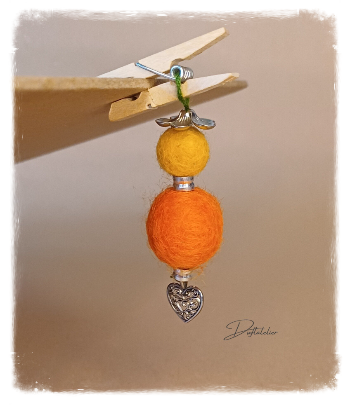 Duftklupperl *orange-Herz*