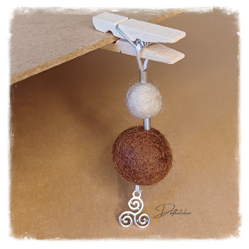 Duftklupperl *braun-Triskele*