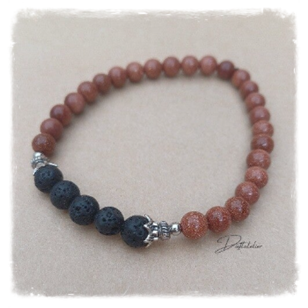 AROMA - ARMBAND *goldener Sandstein*