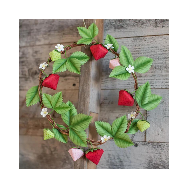 Paper Strawberry Wreath