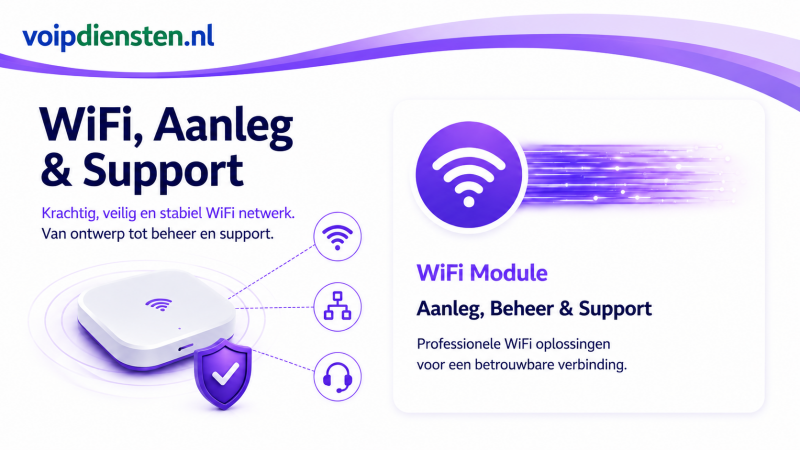 Krachtige, veilige en stabiele WiFi-oplossingen voor bedrijven. Van ontwerp en installatie tot beheer, monitoring en support. Altijd optimale dekking en maximale betrouwbaarheid.  ✓Optimale WiFi-dekking ✓Betrouwbaar en veilig ✓Persoonlijke support ✓Profes