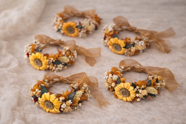 Pulseras girasol