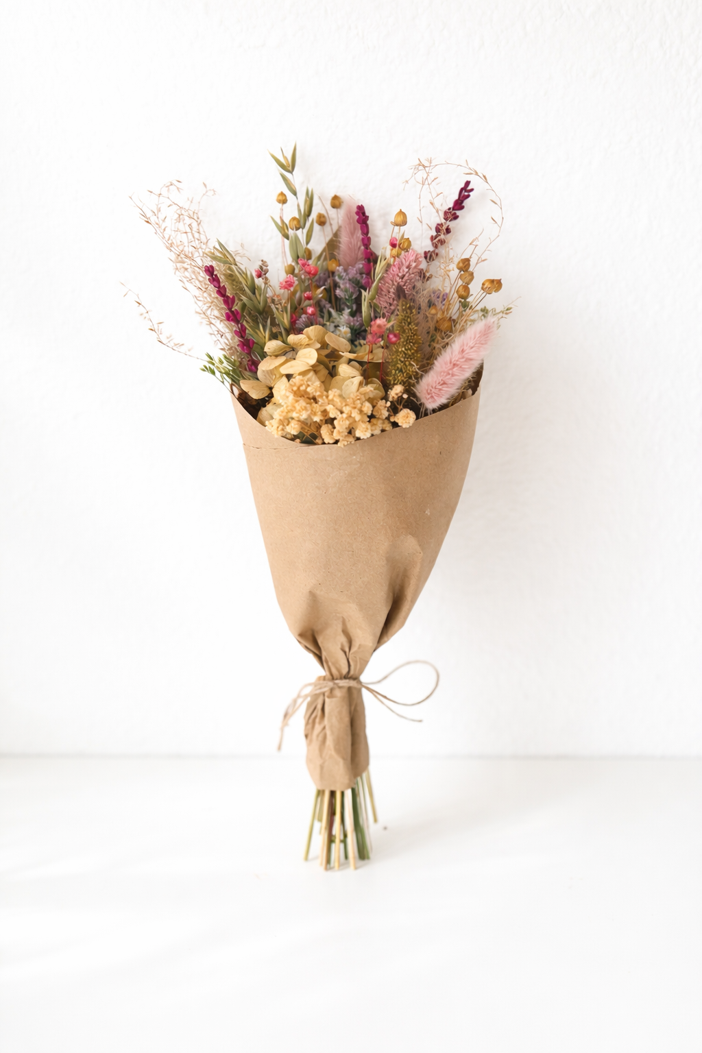 Cucurucho de flores preservadas