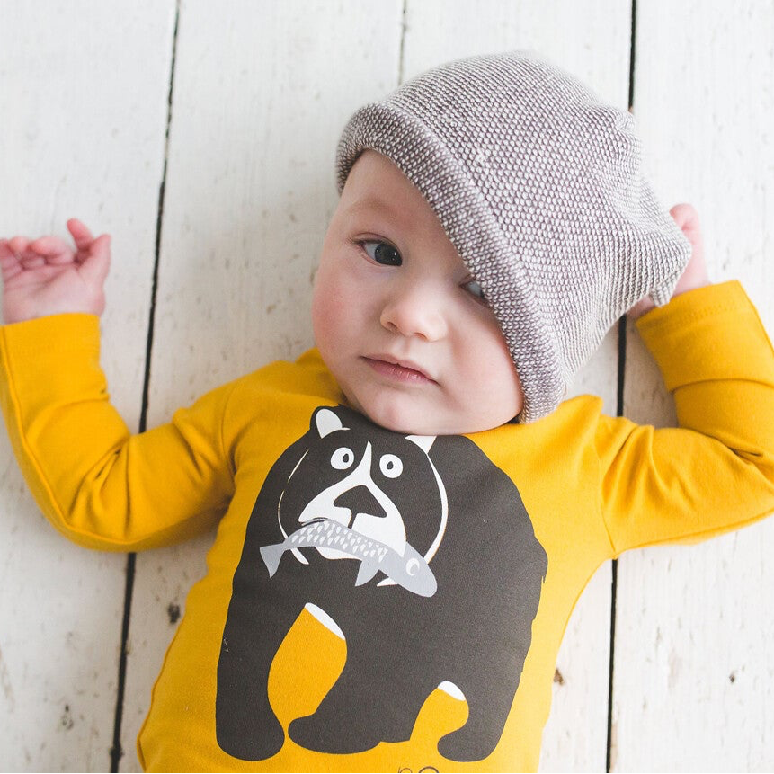 gift set bear mustard