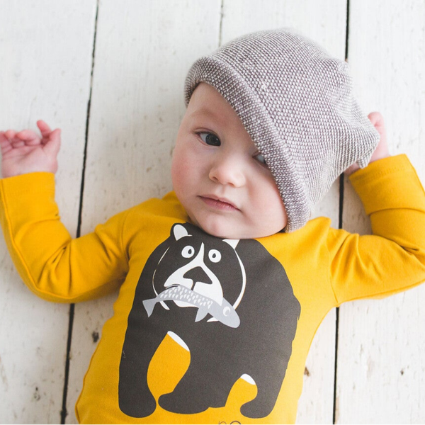 gift set bear mustard