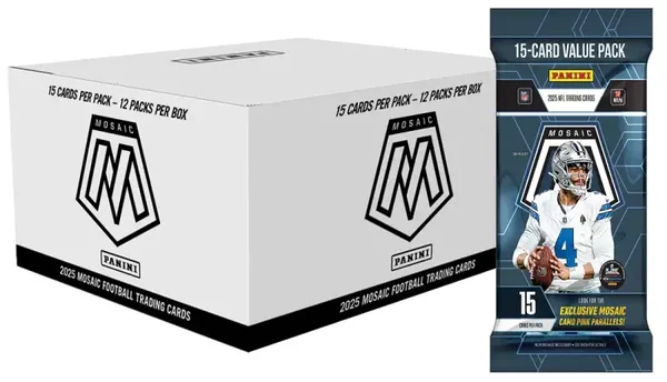 2025 Panini Mosaic Football Fat Pack Box.