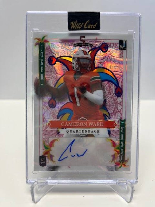 2023 Wildcard 5 Card Draw Stacked Deck Cameron Ward Auto 1/1