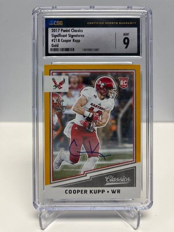 2017 Panini Classics Significant Signatures Gold Cooper Kupp #218 CSG 9
