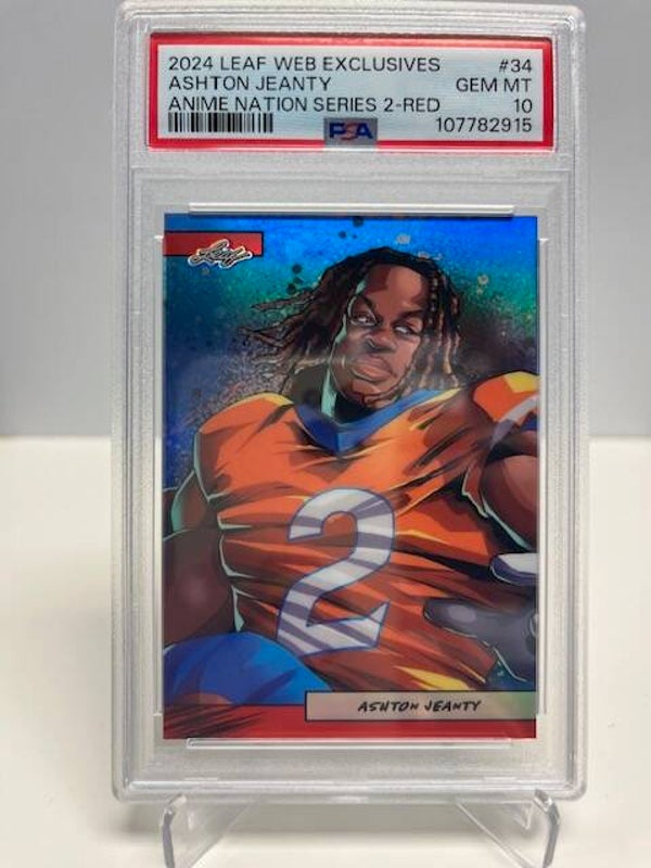 2024 Leaf Web Exclusive Anime Nation Series 2-Red Ashton Jeanty PSA 10 20/25