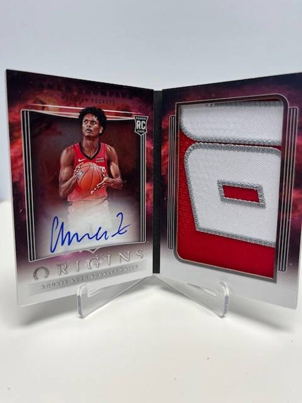 2023-24 Panini Origins Basketball Amen Thompson Booklet RPA 6/10