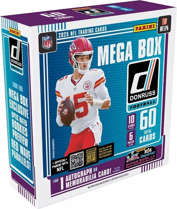2025 Donruss Football Mega Box. Estimated Release Date 8/2025