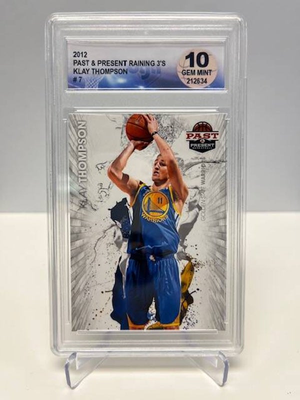 2012 Past & Present Raining 3's Klay Thompson # 7 Diamond Authentic 10