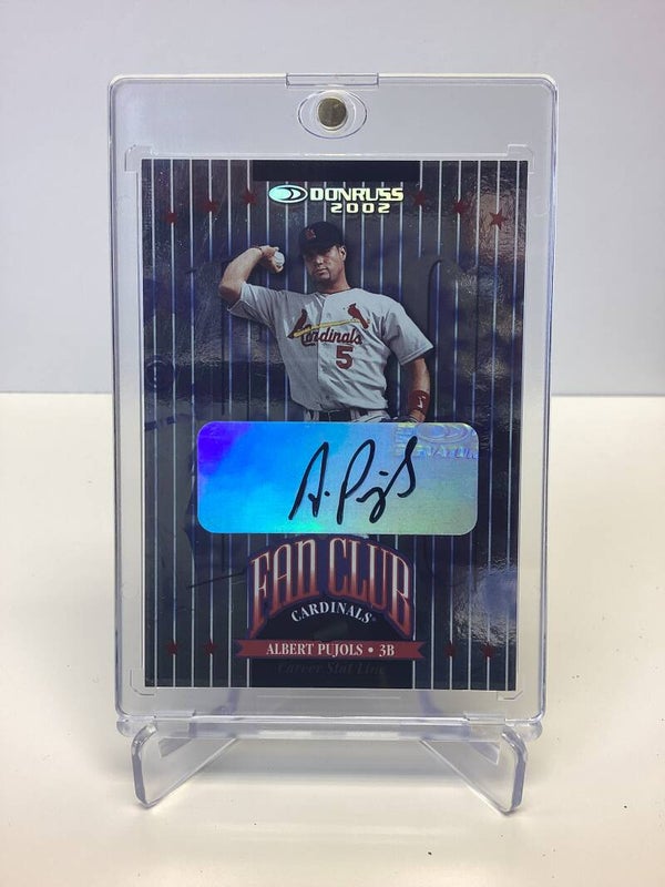 🔥2002 Donruss Baseball FAN CLUB Albert Pujols Auto🔥
