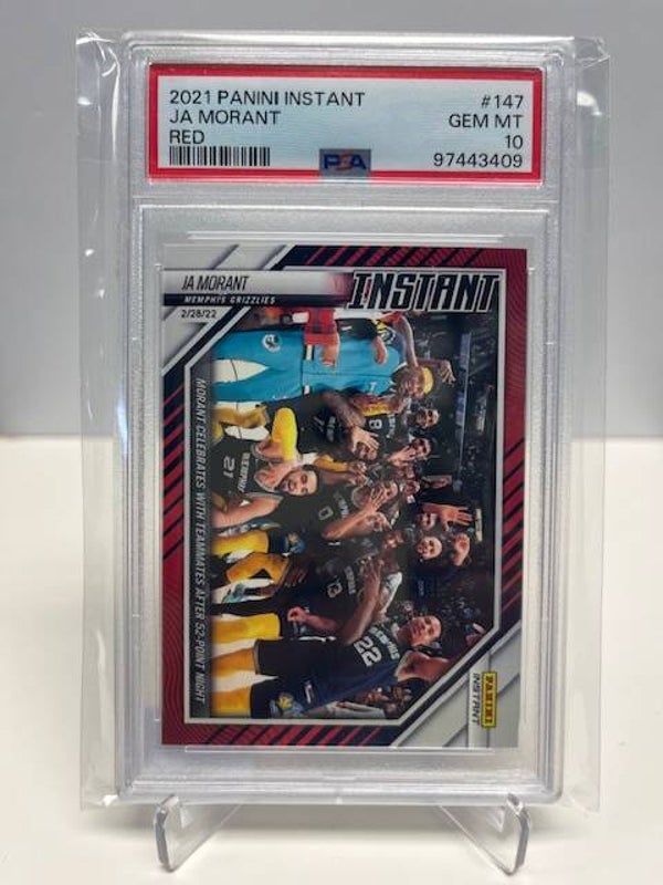2021 Panini Instant JA Morant Red 52-Point Night PSA 10