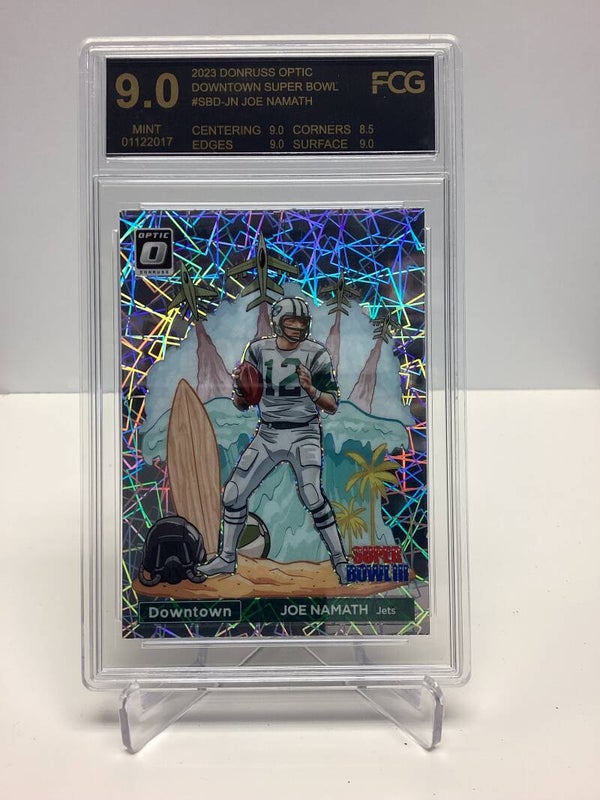 2023 Donruss Optic Football Joe Namath Superbowl Downtown FCG 9