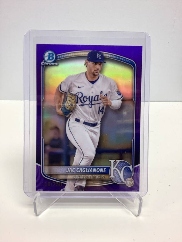 2025 Topps Bowman Chrome Baseball Purple Prospects Jac Caglianone 138/250