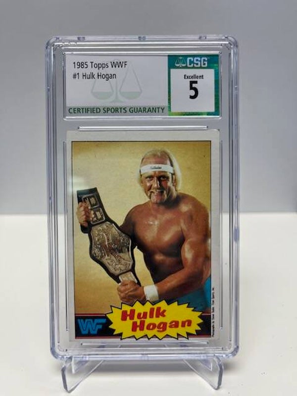 1985 Topps WWF Hulk Hogan Yellow Back #1