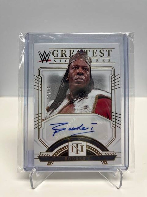 2024 National Treasures WWE Booker T Greatest Signatures Auto 84/99
