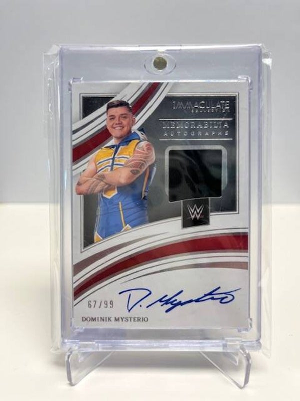 2022 Immaculate WWE Dominik Mysterio Auto 67/99