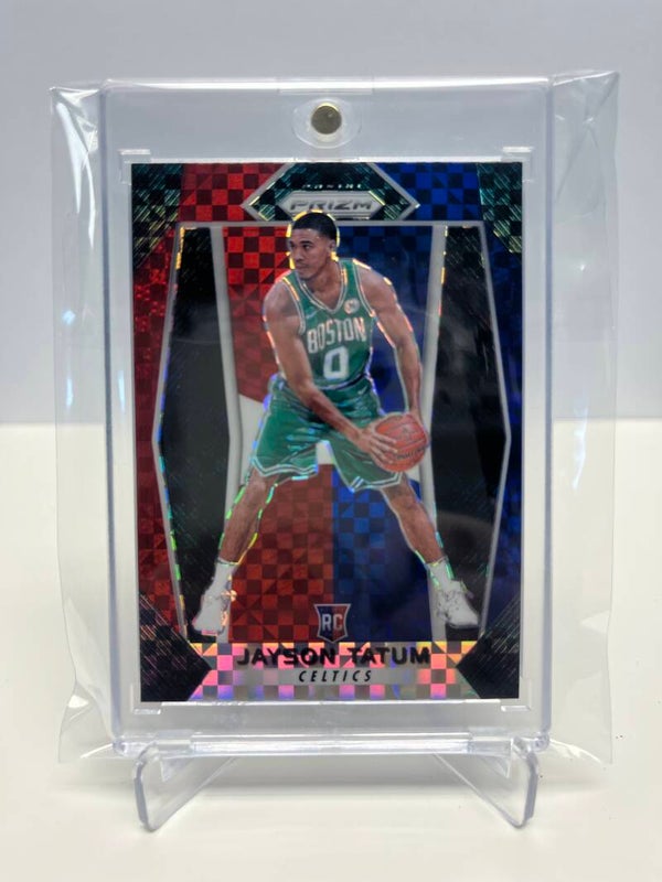 2017-18 Panini Prizm Basketball RED WHITE BLUE Jayson Tatum # 16