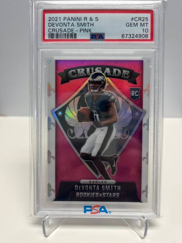 2021 Panini R & S Pink Crusade Devonta Smith PSA 10 Pop Of 4