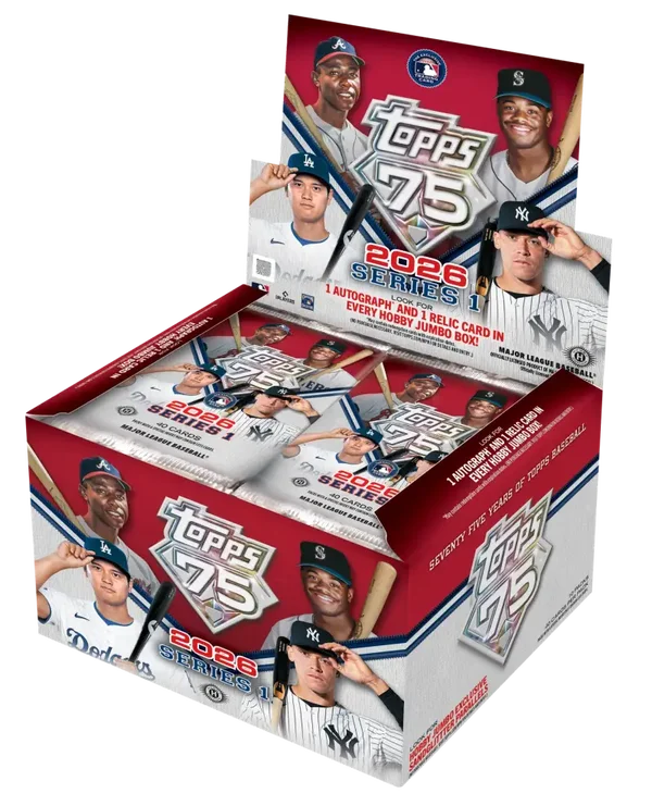 2026 Topps Baseball Series 1 Jumbo Box. RELEASE DATE FEBRUARY 11th