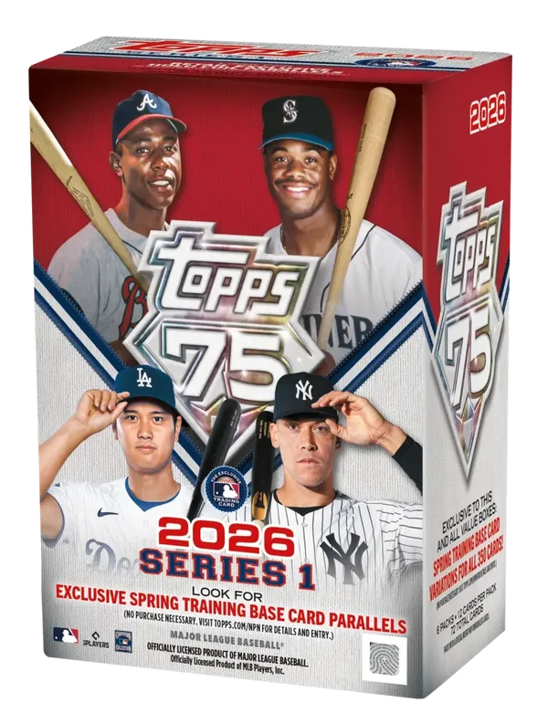 2026 Topps Baseball Series 1 Value Box. RELEASE DATE FEBRUARY 11th.