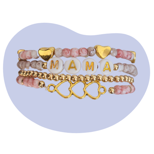 Moederdagarmband Knutselpakket - Roze