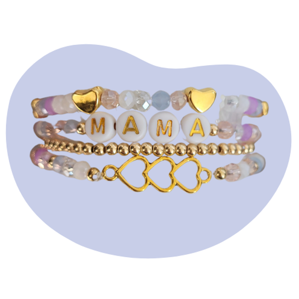 Moederdagarmband Knutselpakket - Paars