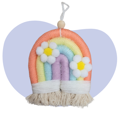 Regenboog Macramé