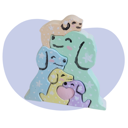 Familie Beeldje - Hond