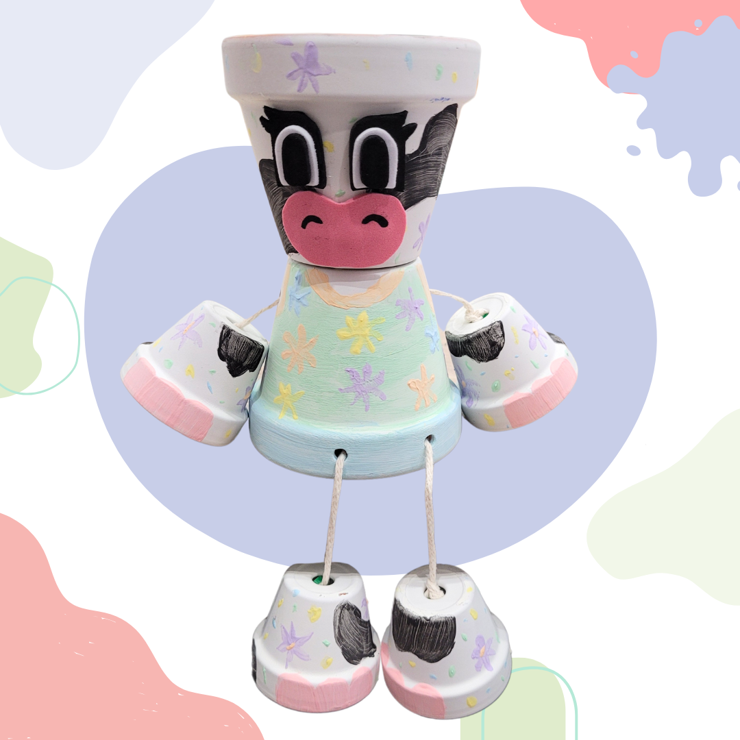 Bloempot Koe Knutselpakket