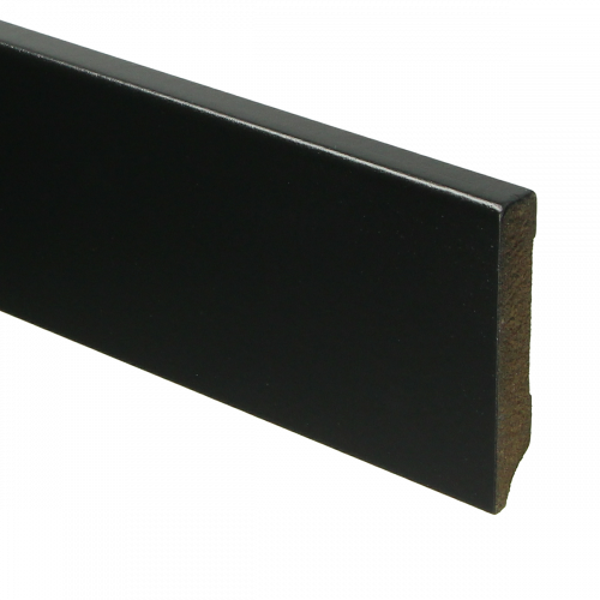 MDF Moderne plint 70x12 voorgelakt RAL 9005