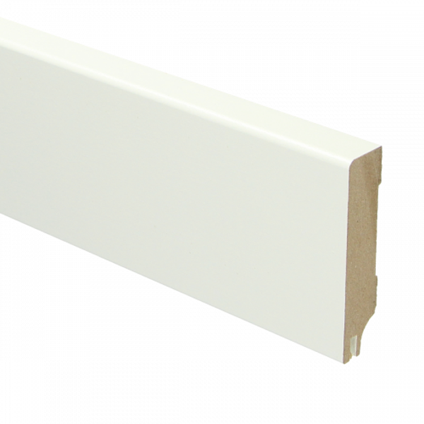 MDF Moderne plint 70x15 RAL 9010 + uitsparing