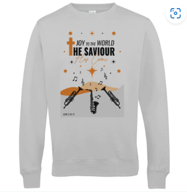 Joy to the World - Gold/Black on Grey