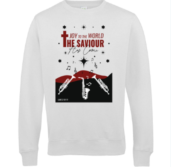Joy to the World - Red/Black on White
