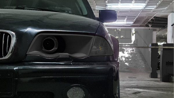 BMW E46 ajovalojen ilmakanava