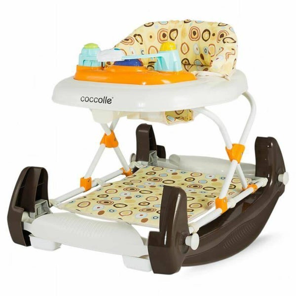 0557 premergator Coccolle Vivace cu balansoar, maro - Coccolle Vivace járóka barna
