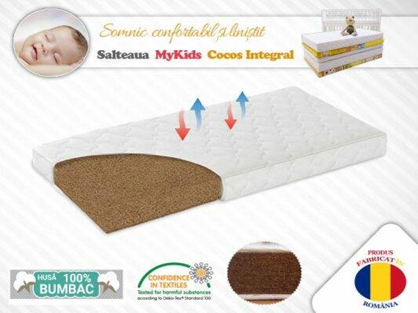 0112 saltea 100% cocos 120x60x10 MyKids - MyKids gyerek matrac 100% kókusz 120x60x10