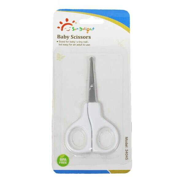 0077 foarfecutii de unghii alb bebe SunDelight - fehér baba koromolló SunDelight