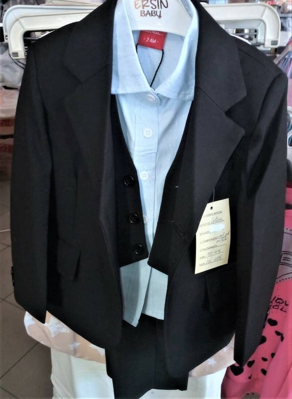 0196 costum baietel 4 piese - 4 részes kisfiú öltöny