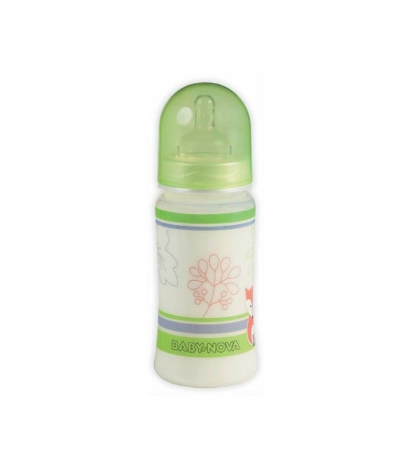 0102 BabyNova biberon gat larg 300ml verde - BabyNova cumisuvegek 300ml zold